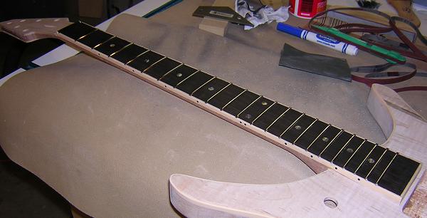 The fretwork completed!