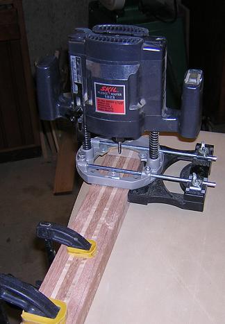 Routing the truss rod channel.
