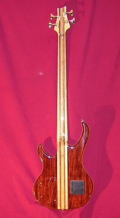 A full view of the back of the bass.