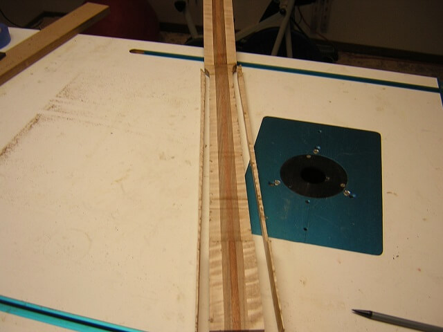 Rough tapering the neck.