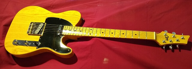 Completed photo of the Vintage Tundracaster guitar.