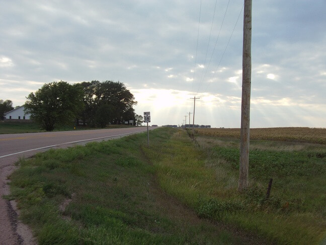 Still heading east on highway 18. The wind was picking up.