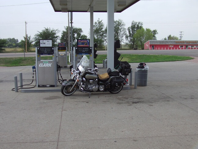 Gassing up in Bonesteel, SD