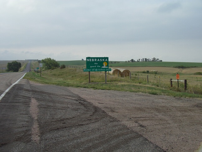 Heading south into Nebraska.