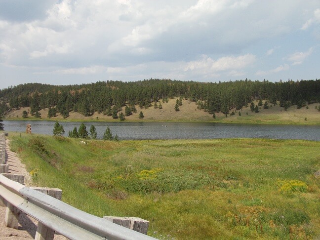 The lake on the highway west out of Hill City.