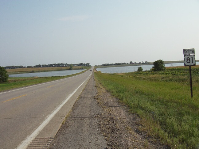 Just north of Madison, SD.