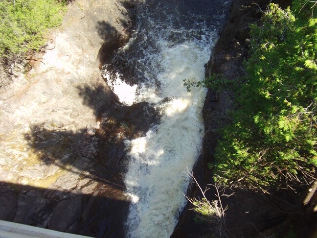 A waterfall in Temperance, MN.