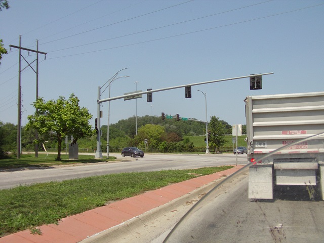 Waiting at a stoplight in north Omaha, NE