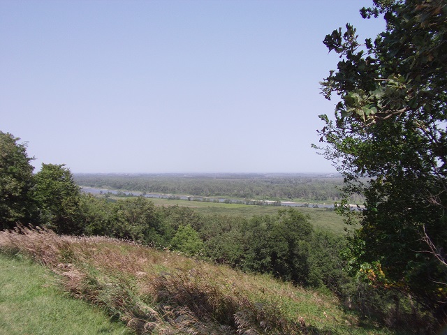 The Missouri river from the rest stop overlook.