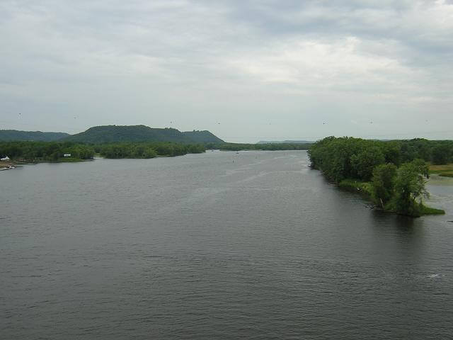 The Mississippi, in a grander form than I had seen it two days prior.