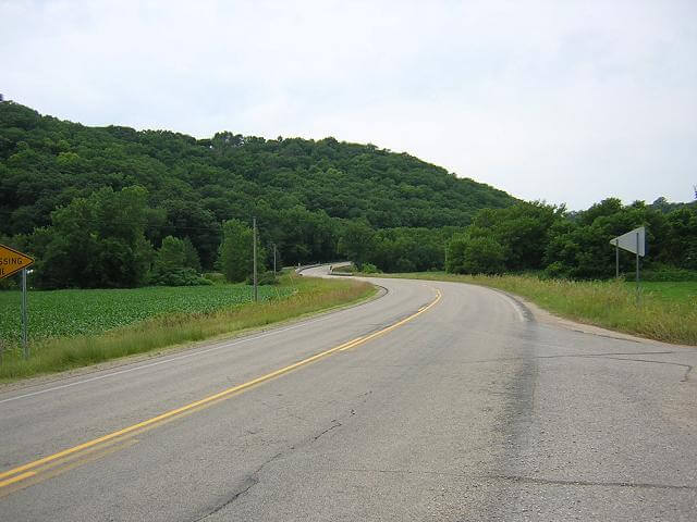 This 20 mile stretch was the best riding of the whole trip, even in the rain.