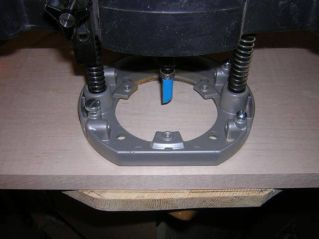 Flush cutting to the line.