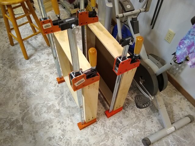 Both drawers assembled and drying.