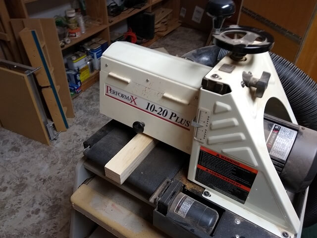 Removing 1/32 of wood from the drawer spacer depth.