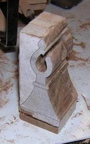 Rotating and cutting the taped piece.