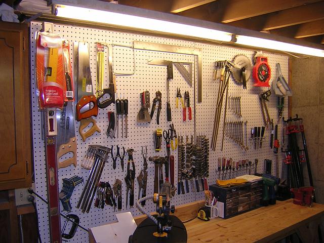 Pegboard Wall.