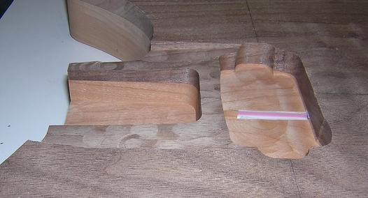 Cutting the neck angle into the top of the guitar.