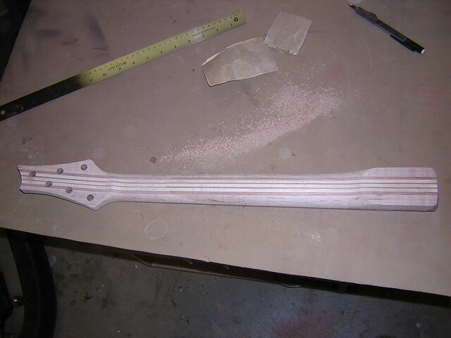 The completed neck.