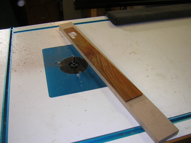 Final tapering the fretboard.