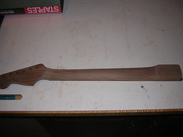 The finished neck carve.