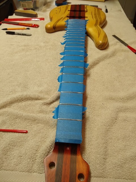 Beginning the final fretwork.