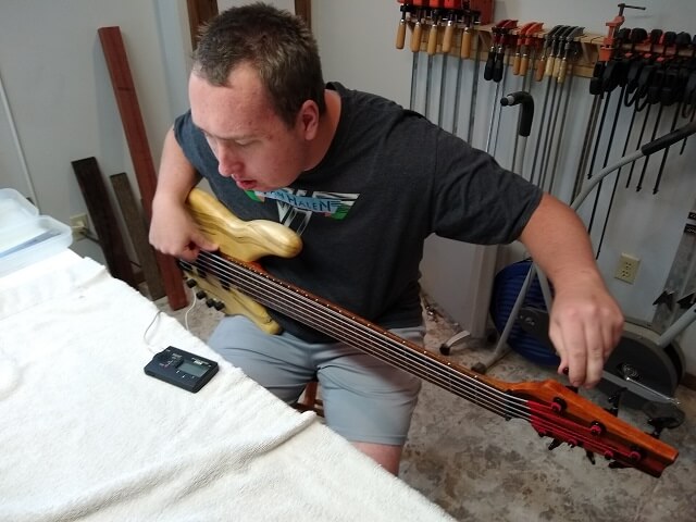 Strings installed and final setup.