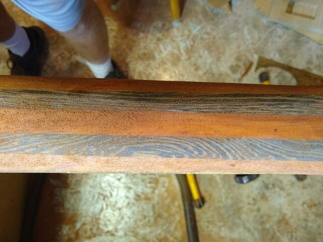 Carving the neck.