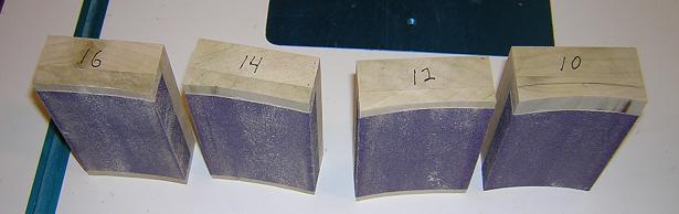 My radius sanding blocks.