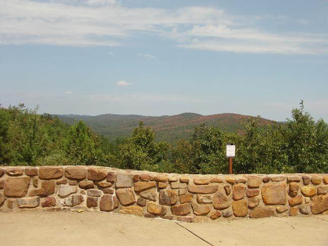 A view of the north side of Hot Springs.