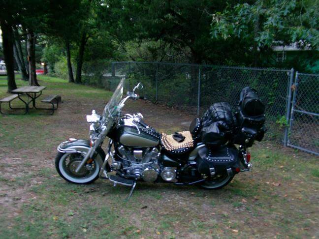 Loaded up to head home, not five seconds before the downpour.