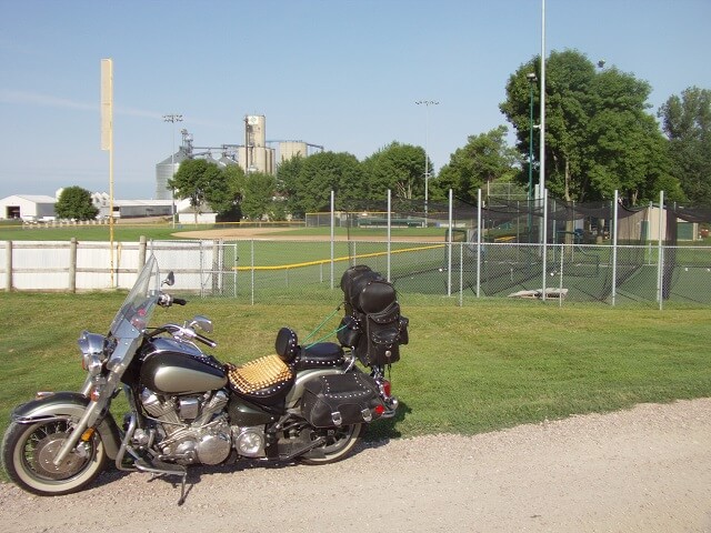 A baseball diamond in Larchwood, IA