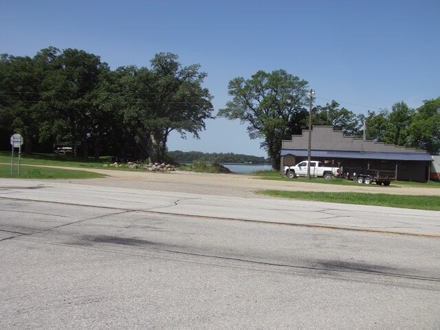 A lake off of the edge of Highway 15.