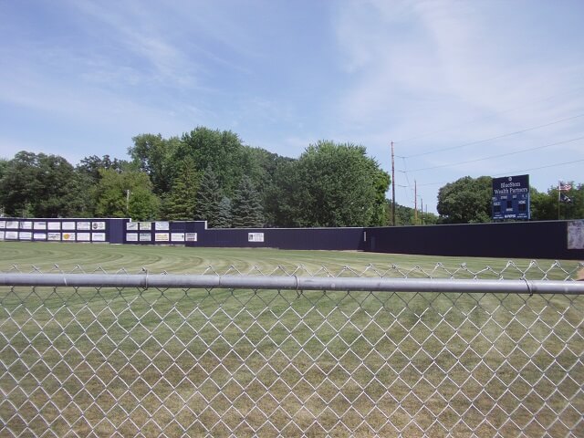 A baseball diamond in Kimball, MN