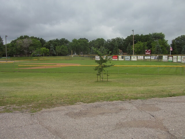 A baseball diamond in Sauk Centre, MN