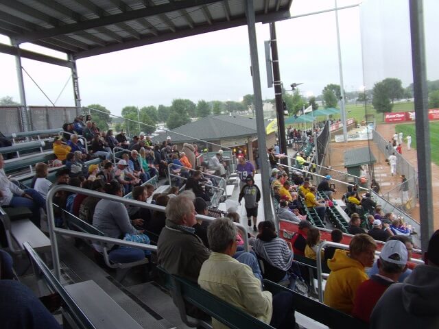 At the Willmar Stingers' baseball game.