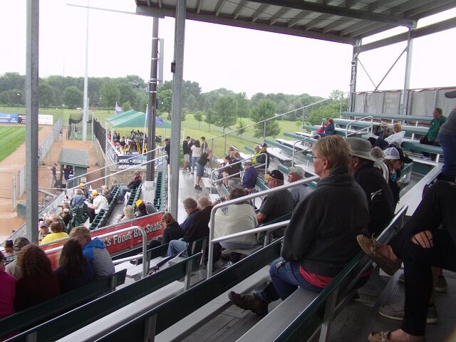 At the Willmar Stingers' baseball game.