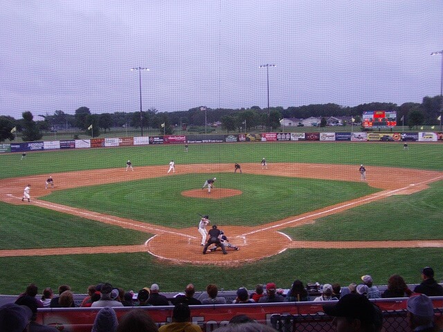 At the Willmar Stinger's baseball game.