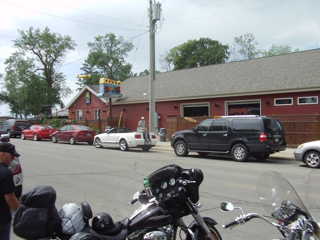 Main street in Alberta, MN.