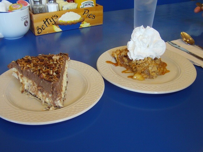 Our pies moments before we devoured them.