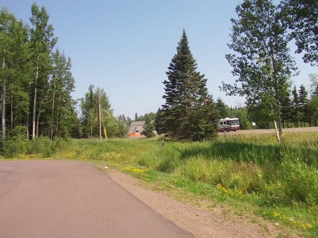 The Canadian border.