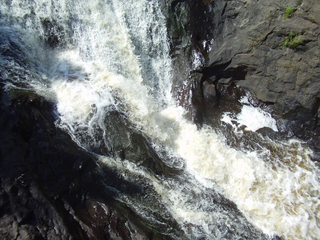 A waterfall in Temperance, MN.