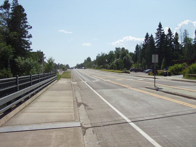 Scenery along highway 61.