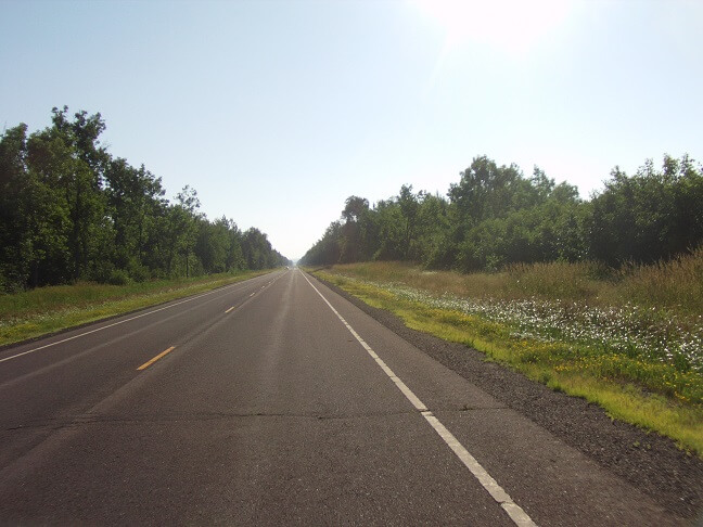 More of highway 13 in Wisconsin.