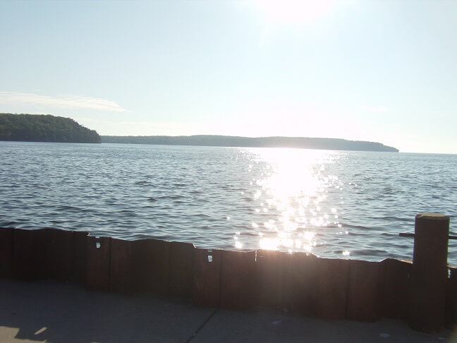 Lake Michigan as seen from Door County.