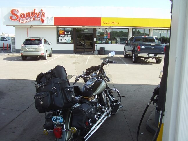 Gassing up in Fort Collins.