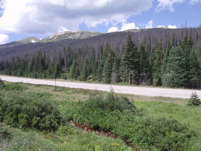 Poudre Canyon Road.