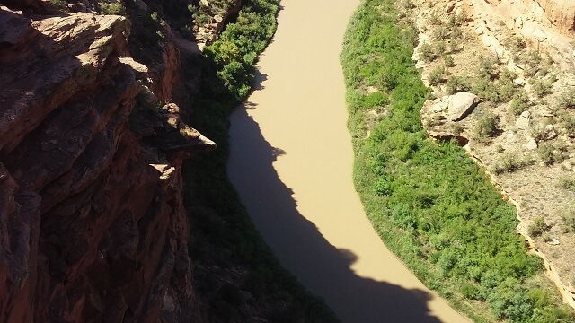 The Dolores river on the Unaweep Tabeguache Scenic Road - CO 141.