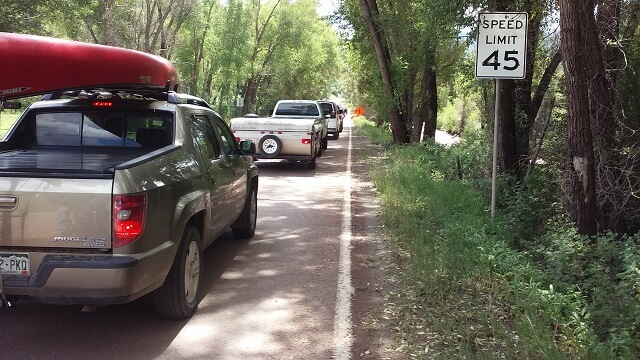 Stopped for road construction around Placerville.