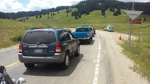 More road construction on highway 145.