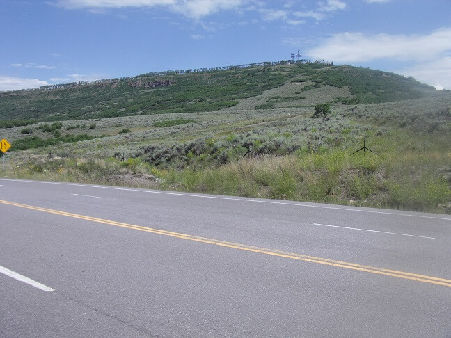 Road construction on Highway 50.